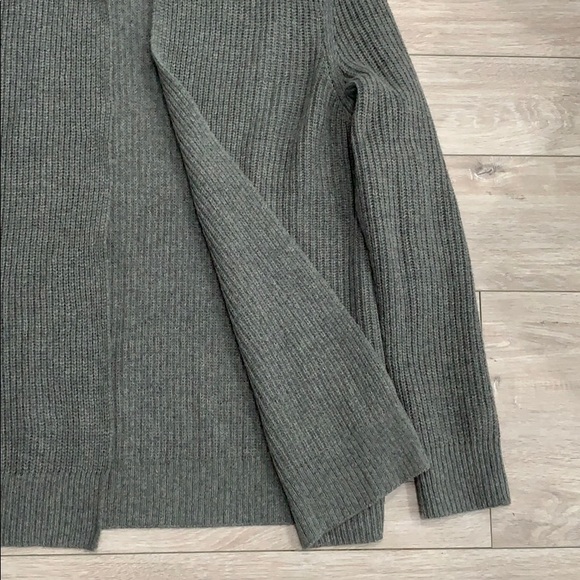 INC Men’s Gray Wool Blend Shawl Cardigan Sweater - Picture 3 of 5